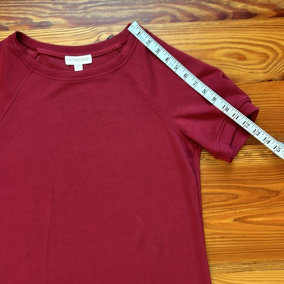 Burgundy Scoop Neck Dress - Picture 4 of 6
